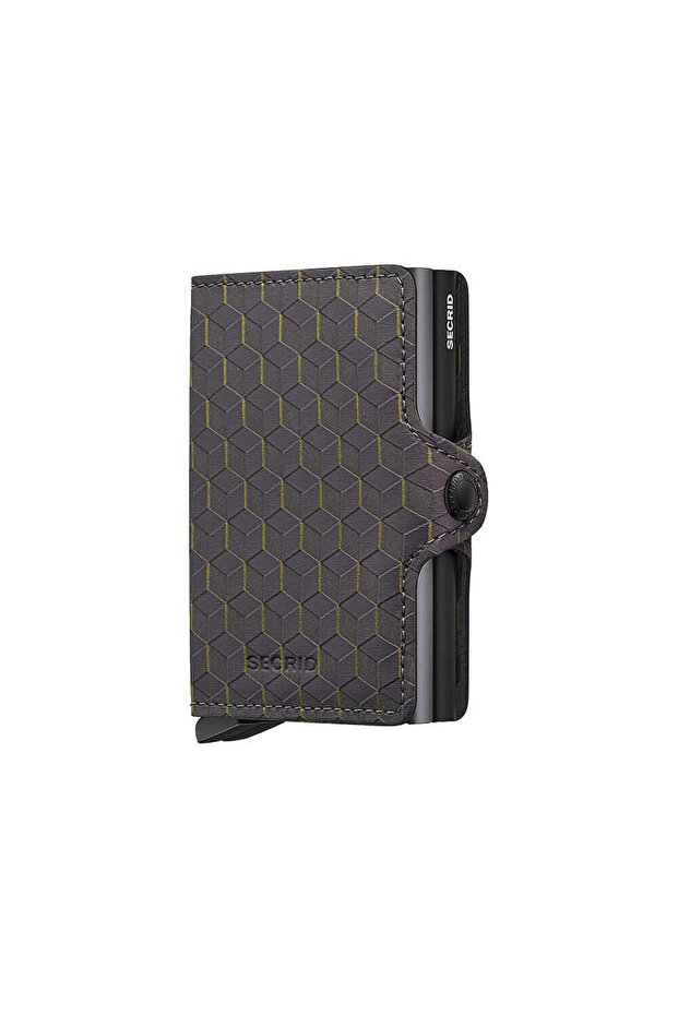 Twinwallet Optical Card Holder Wallet, Grey-Yellow