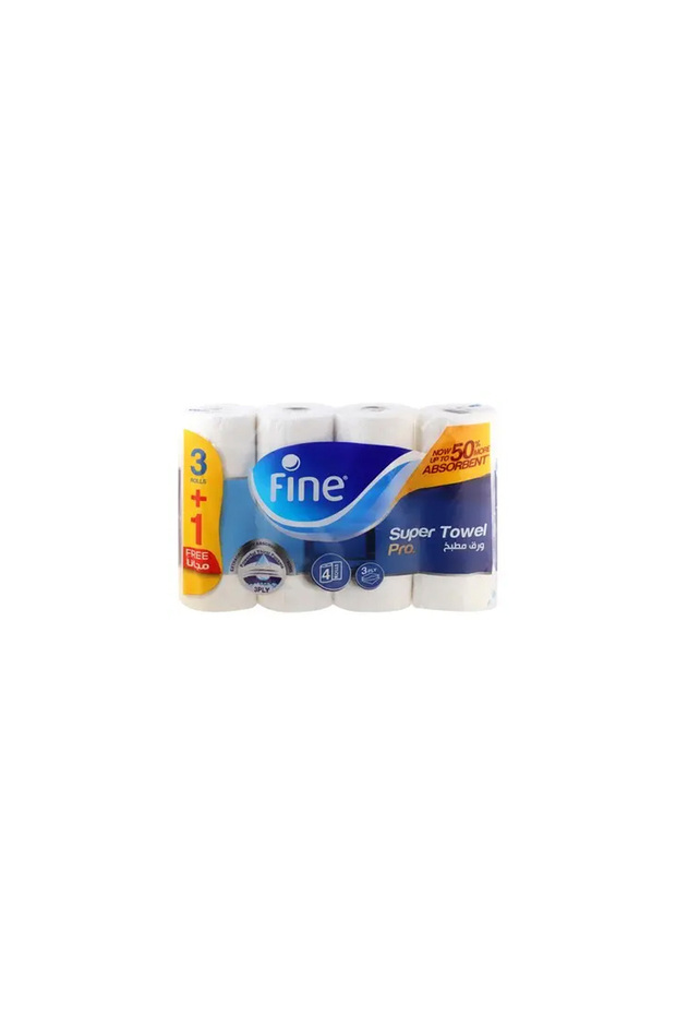 Super Towel Pro Kitchen Rolls 3ply (3+1 Free)