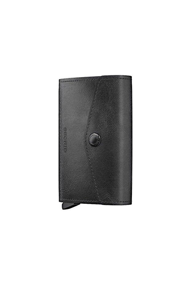 Envelope Wallet Vintage Card Holder Wallet, Black
