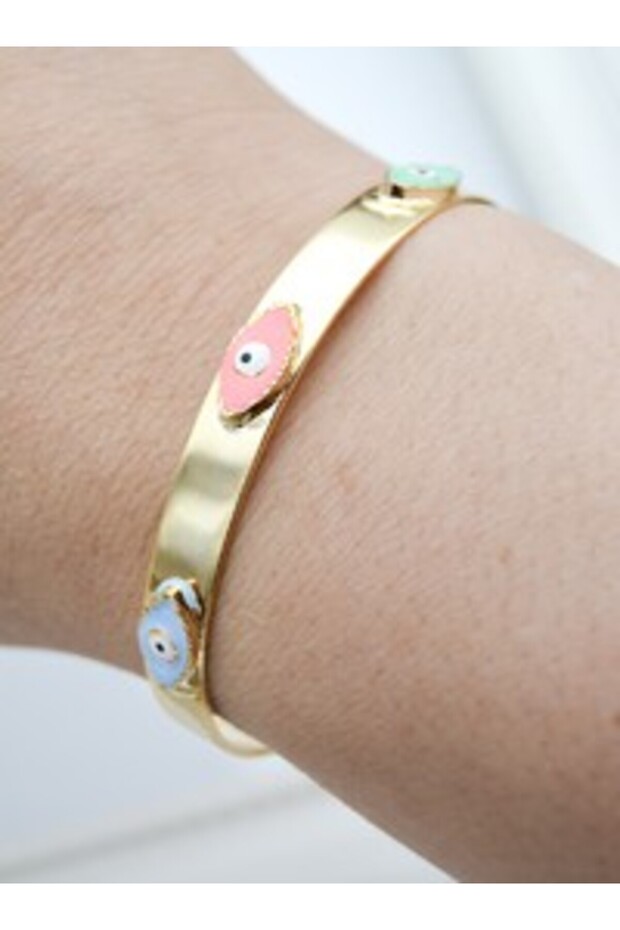 Special Design Enamel Bracelet - Gold Color -