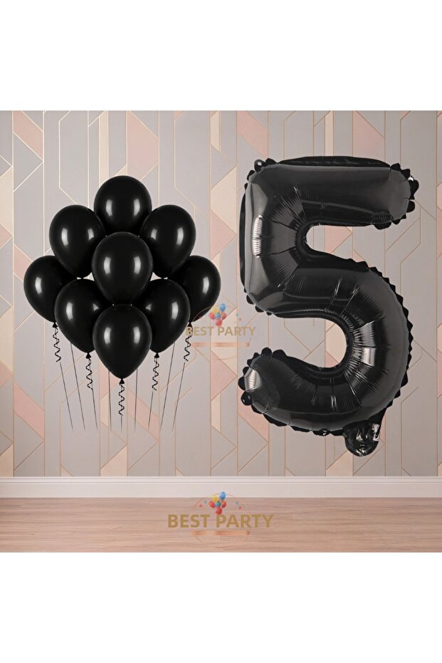 Best 5 Year Old Black Themed Birthday Party Set