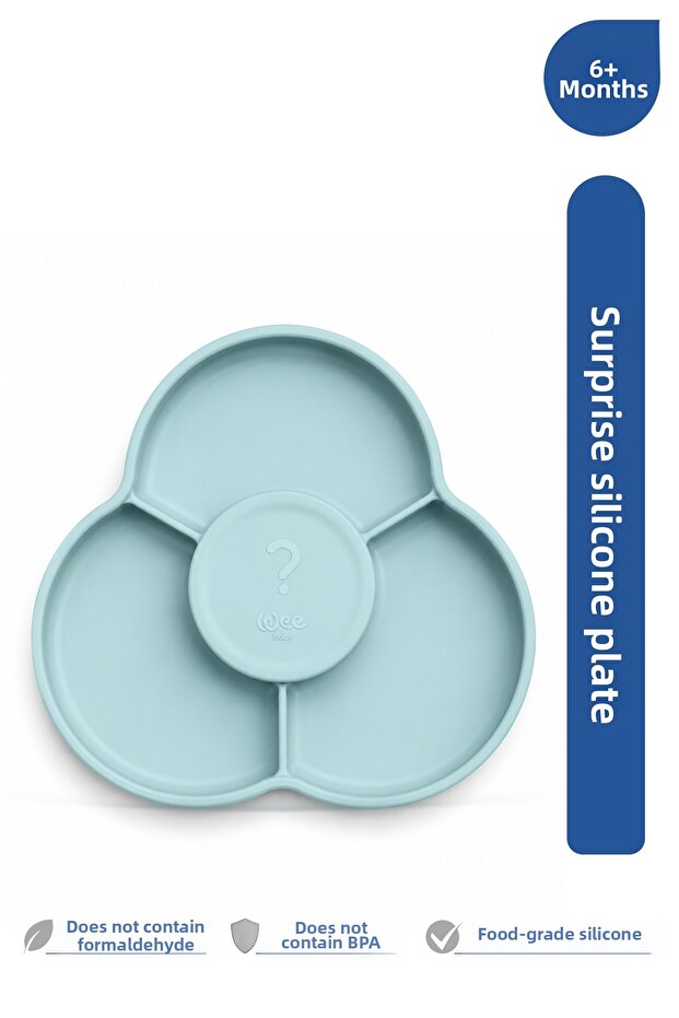 Plate with Surprise Supplemental Food Period Blue