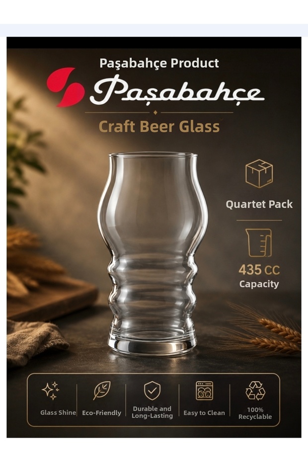 4-Pack of Craft Cups, 435 Cc Volume, in the Original Box, Offering Quality and Enjoyment.