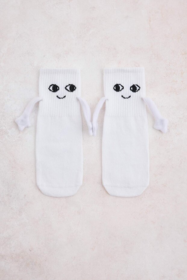 White Girls' Single Socks Tkdaw27Co00012