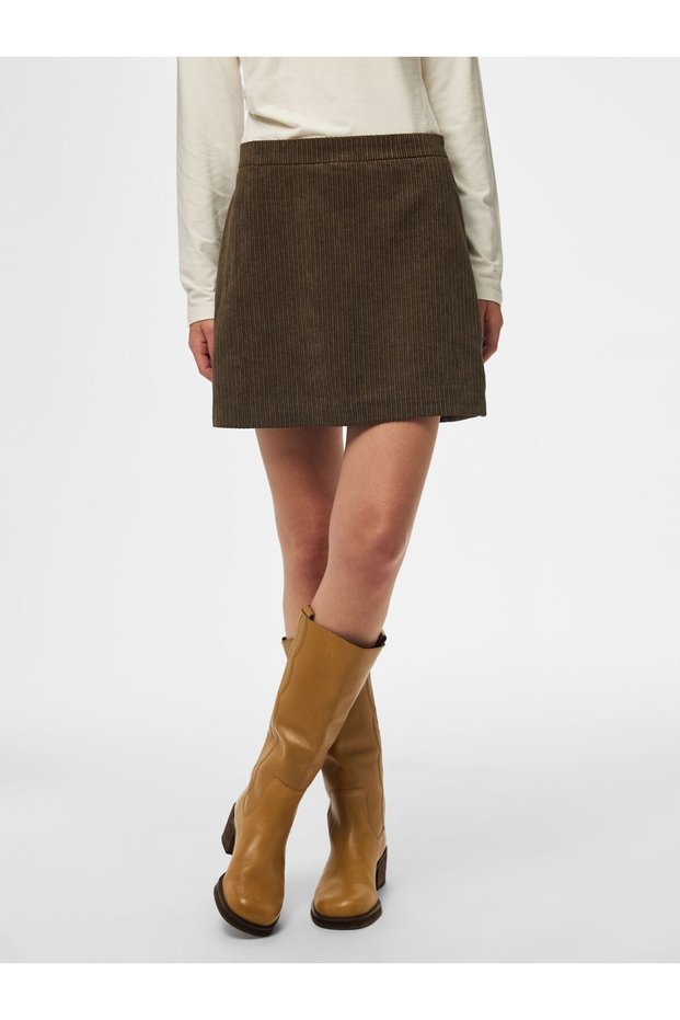 Fustă mini PCAUDRE CORDUROY