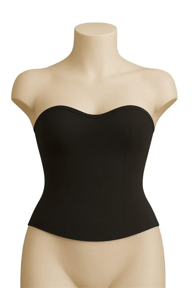 Black Mi 9155 Sweat-Absorbing Corset Bustier