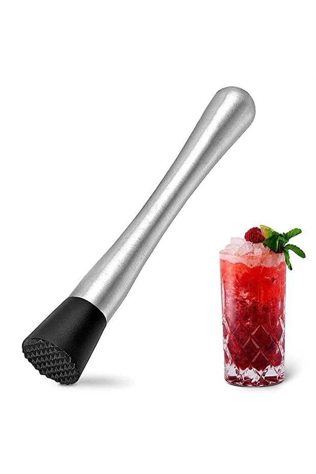 black Juice Rammer Ice Crusher Hammer Shaker Cup Beating Hand Lemon Tea Tool Cup Ice Masher Stick