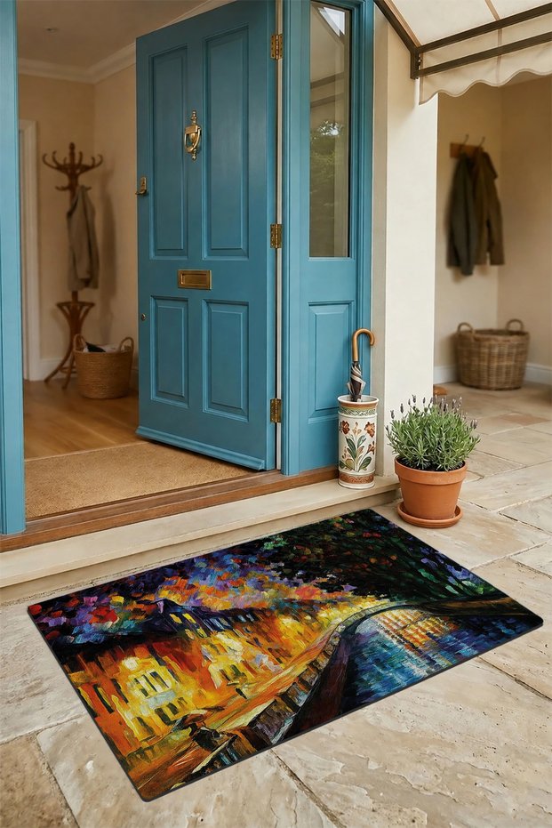 Symphony of Colors Painting Welcome Doormat 45X70Cm