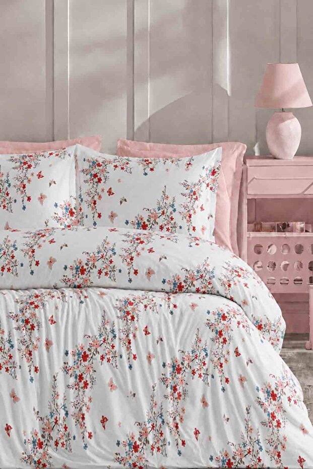 Elastic Sheet Duvet Cover Set Single Size Jungle White