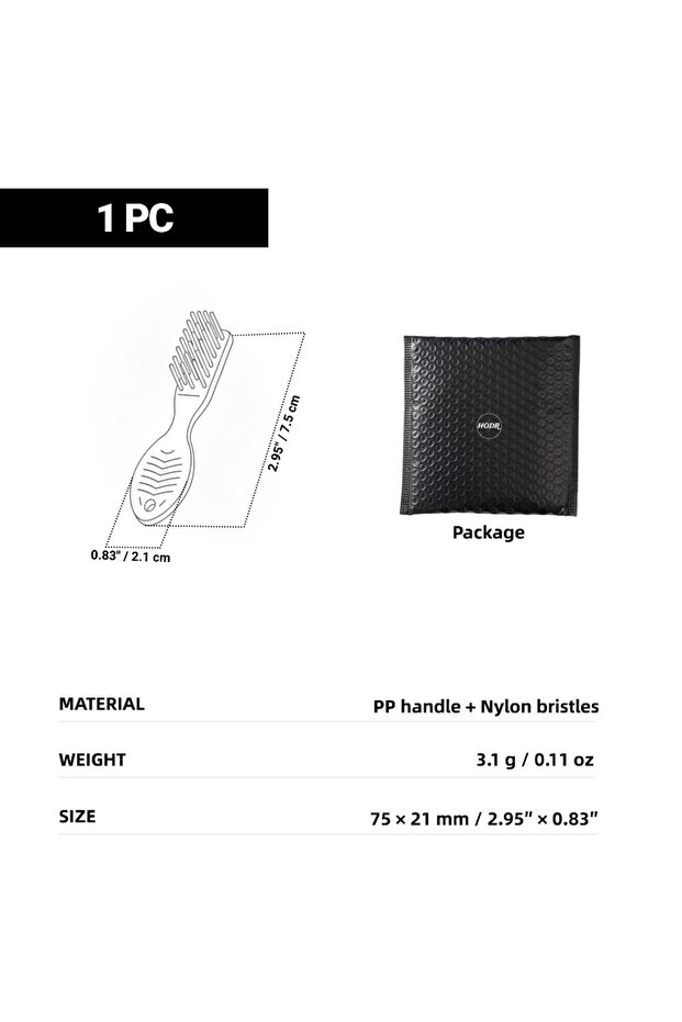 1 pc [HODR] Ultralight Toothbrush 3.1g Mini Camping Travel Toothbrush PP for Backpacking Outdoor UL