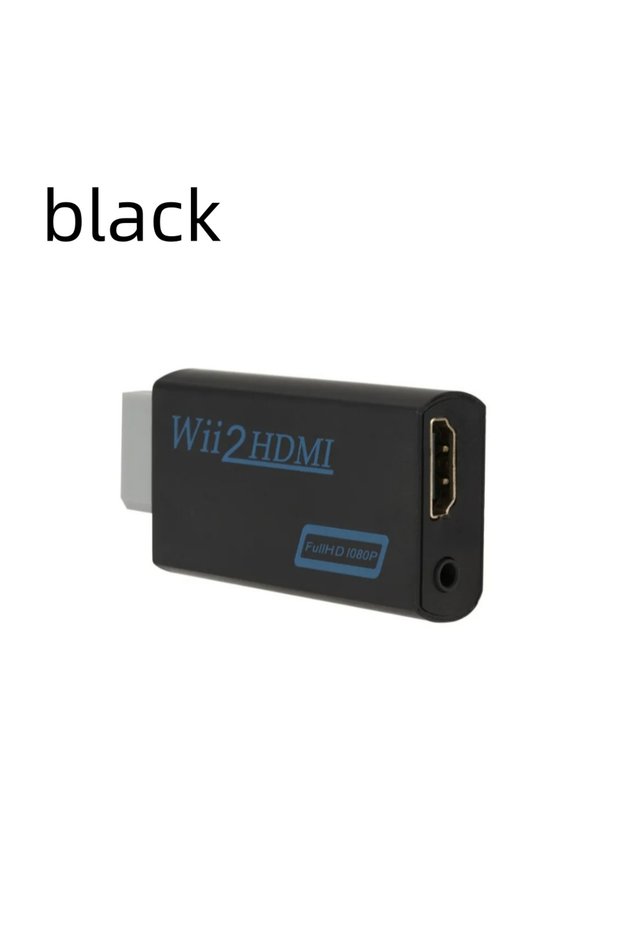 Wii to HDMI Wii to HDMI-compatible Converter 1080P Upscaling Adapter with 3.5mm Audio Jack for Wii C