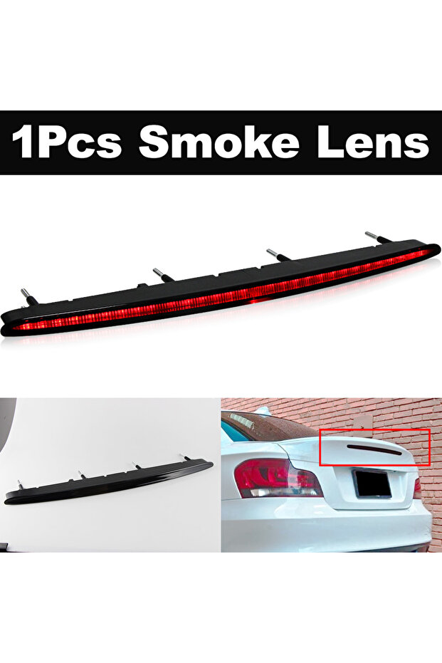 1pcs Smoke Lens LED Third Brake Light 12V for BMW 1 Series M 128i 135i 2008-2013 E82 E87 E88 High Mo