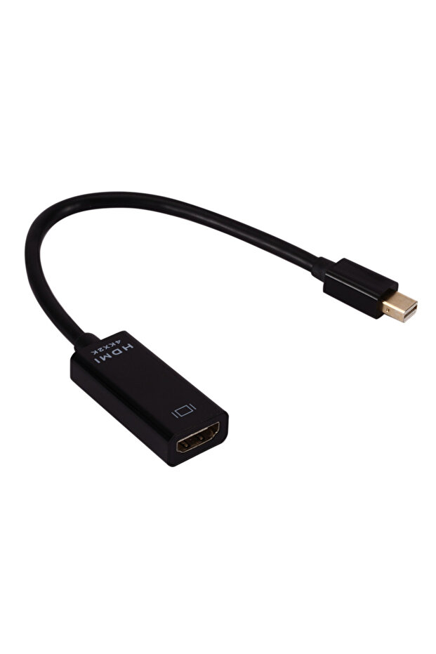 كابل محول صغير من نوع DP إلى HDMI بدقة 4Kx2K باللون الأسود لأجهزة Apple MacBook Air Pro 1080P 4K