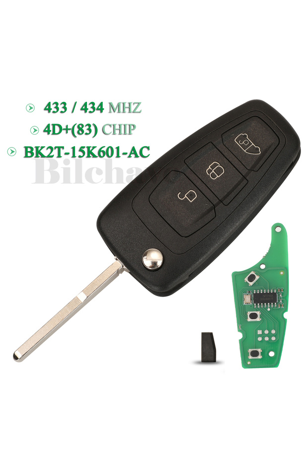 4D (83) Remote Key Jingyuqin ID49 GK2T-15K601-AB BK2T-15K601-AC 4D83 Chip 433Mhz Flip Remote Car Key