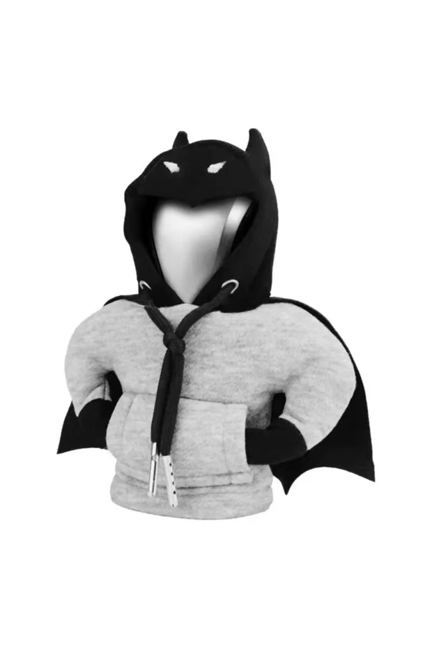 black 2024 Bat Shift Lever Collars Hoodie Car Gearshift Lever Cover Change Lever Sweatshirt Gearshif