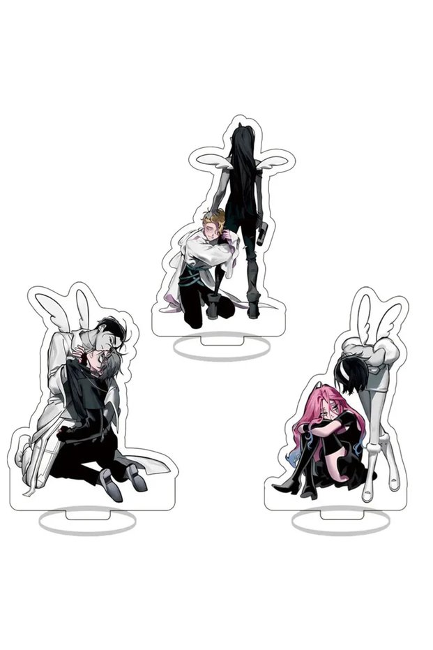 3PCS SET Anime Alien Stage Figure Sua Hyuna Luka Till Ivan Mizi Acrylic Standing Plates Room Decorat