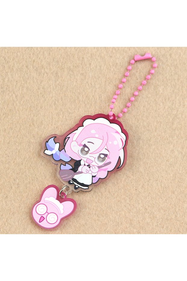 1 Alien Stage Chain for Pants Keychain Man Acrylic Key Chain Kawaii Keychains Backpack Pendant Orna.