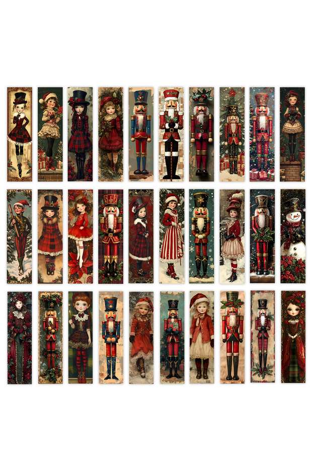 Mixed Color 32pcs, Walnut Bookmarks, Back to School Season, Christmas, Halloween, Teacher's Day, Sui