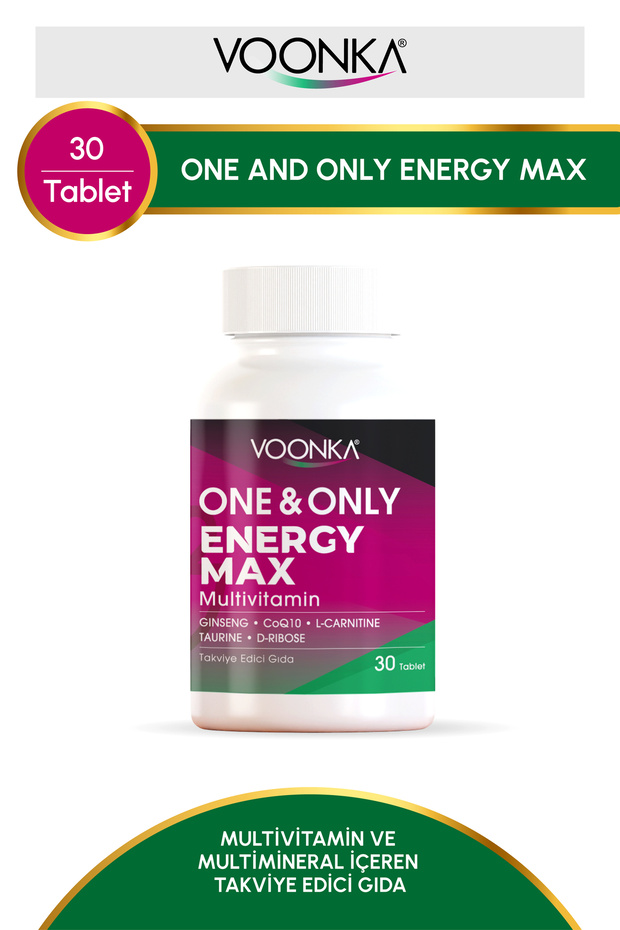 One Only Energy Max Multivitamin 30 Tablets