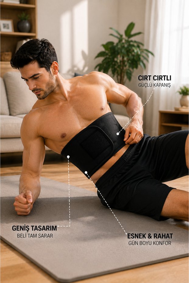 Unisex Thermal Waist Corset 100% Sauna Sweat Belt Effective on Waist and Belly