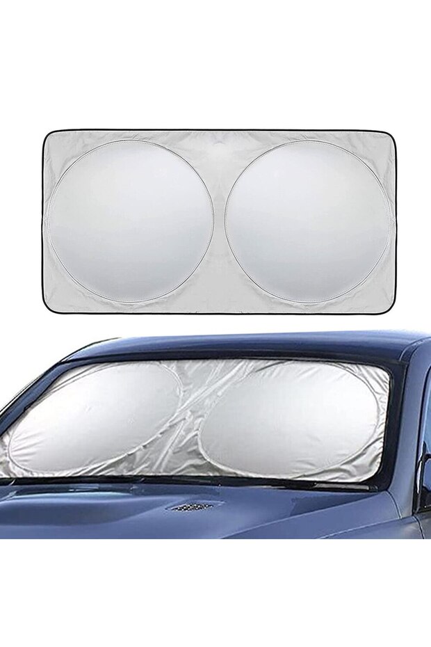 black Car Sunshade Sun Shade Front Rear Window Film Windshield Visor Cover UV Protect Reflector for