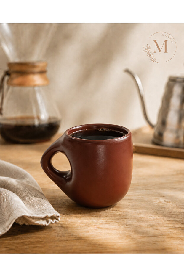Handmade Brown Ceramic Mug