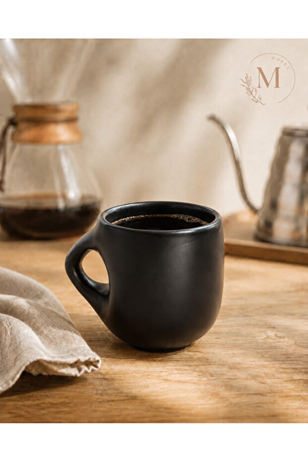 Handmade Black Ceramic Mug
