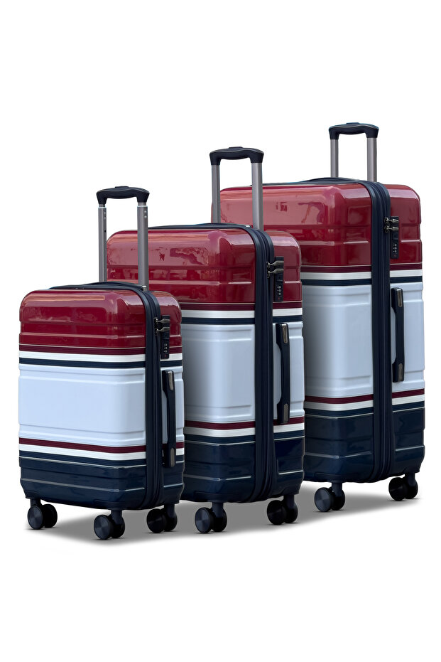 Travelus Expandable Printed PC 3PCS Set (20/24/28 Inch) Luggage, Hard Shell, Lightweight, Combination Lock, Suitcase