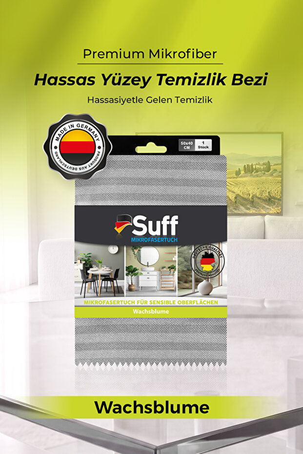 Wachsblume Microfiber Sensitive Surface Cleaning Cloth 50X40 cm - Gray