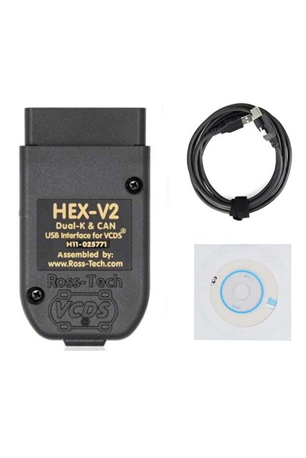 أداة فحص VAG VCDS 25.3 الجديدة كليًا لعام 2025، تدعم لغة HEX V2 الإنجليزية، مزودة بكابل تشخيص OBD2 متعدد اللغات.