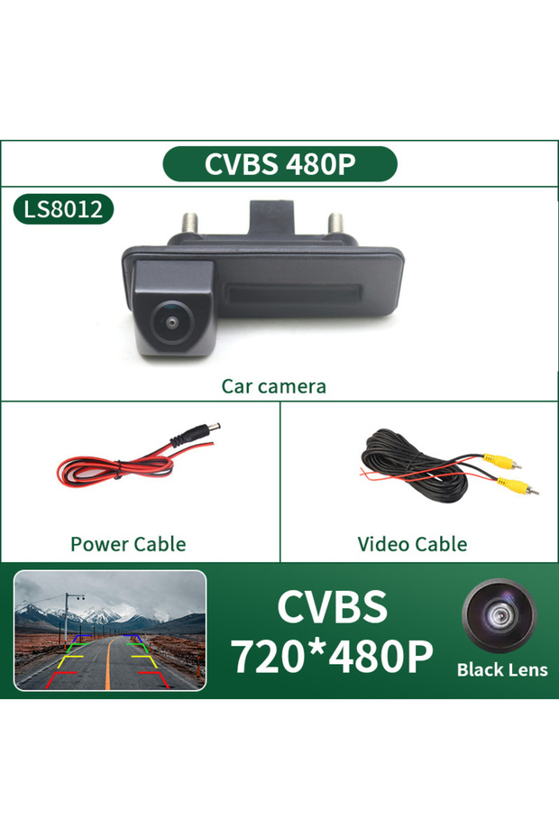 12 V CVBS Camera AHD 1080P Car Rear View Reverse Camera For Audi A1 2011-2018 Skoda Roomster Fabia S