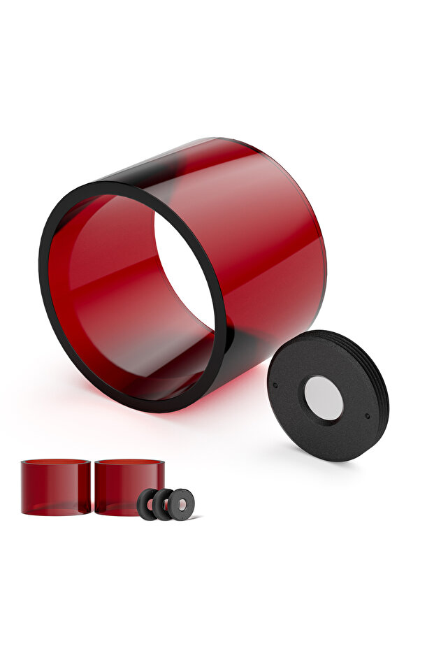 Red SCULPFUN S9 Original Lens Set 3Pcs Original Standard Lens + 2 Acrylic Covers Highly Transparent