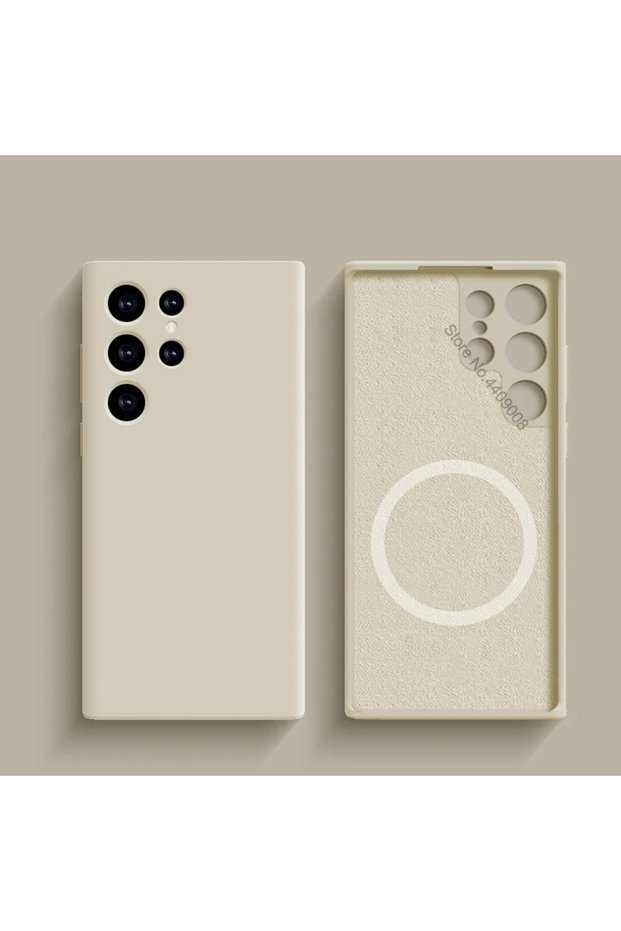 Galaxy S25 Ultra White Magsafe Magnetic Wireless Charge Cover For S24 S23 S21 S22 S25 Ultra Case A5