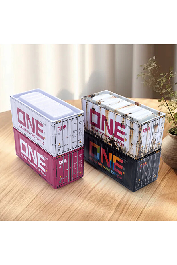 11.5x5x5.4cm 4pcs B Miniature Storage Display Box Desktop Mini Container Model Mini Iron Storage Box