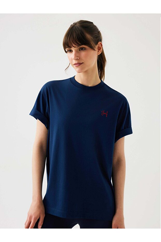 Aura Oversize T-Shirt Navy Blue