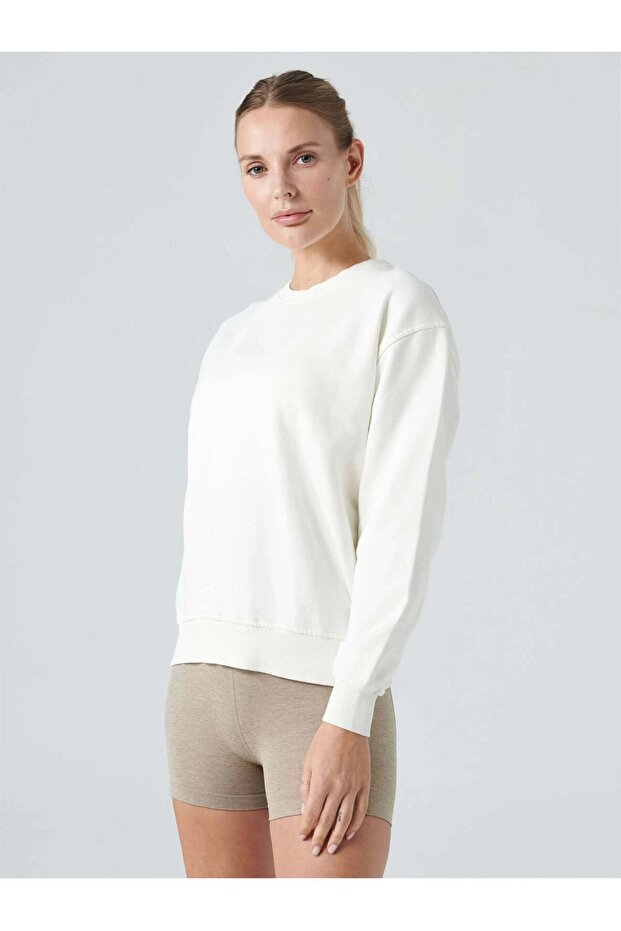Lydney Women's Crew Neck Sweatshirt Cream