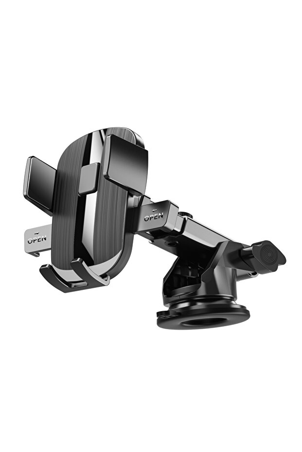 black Sucker Adjustable Car Phone Holder For iPhone 15 13 12 14 16 Pro Max Cases Xiaomi Samsung Huaw