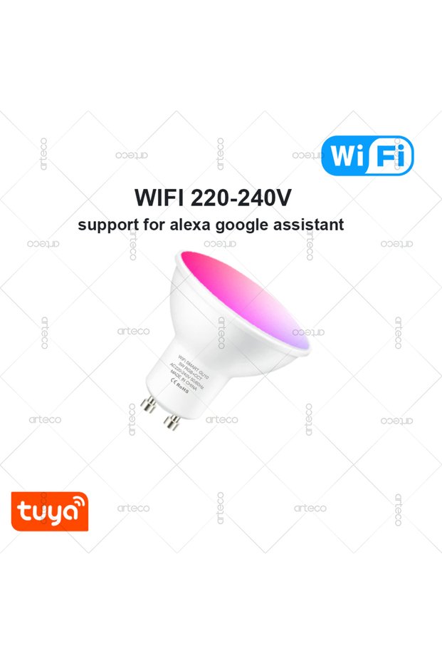 1pcs WiFi 220V GU10 WiFi Bluetooth Zigbee Smart LED Bulbs RGB C+W White Dimmable Lamps Tuya APP Remo