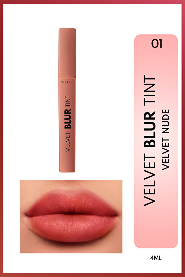 Velvet Blur Tint with Velvet Finish Moisturizing Matte Lipstick - 01 Velvet Nude - Nude