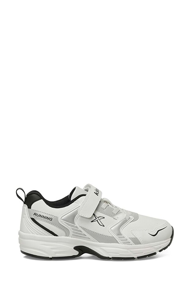 102014868 Spera Pu J White-Silver Boys' Sports Shoes