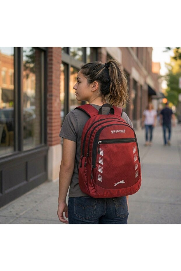 Special Fabric Casual and School Backpack with Water Bottle Holder