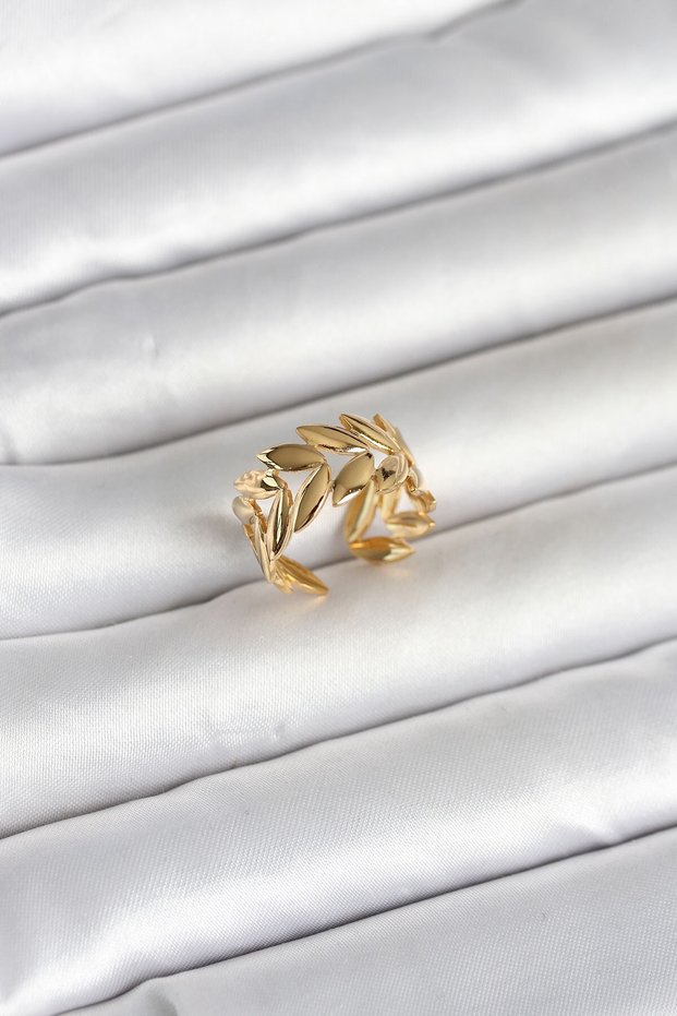 316L Steel Gold Color Virgo Figure Women's Ring