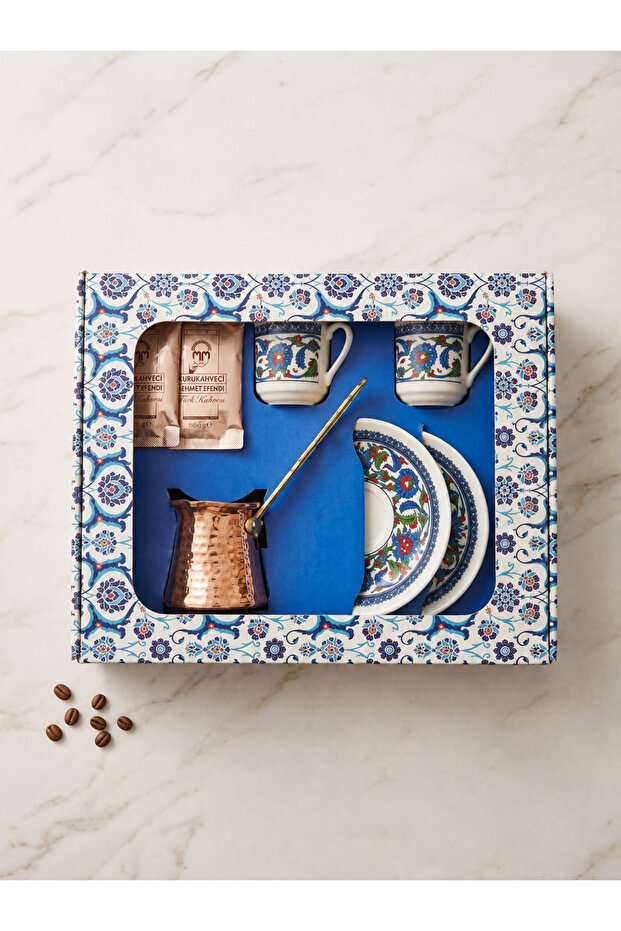 Double Porcelain Set - Cezve 2 Person
