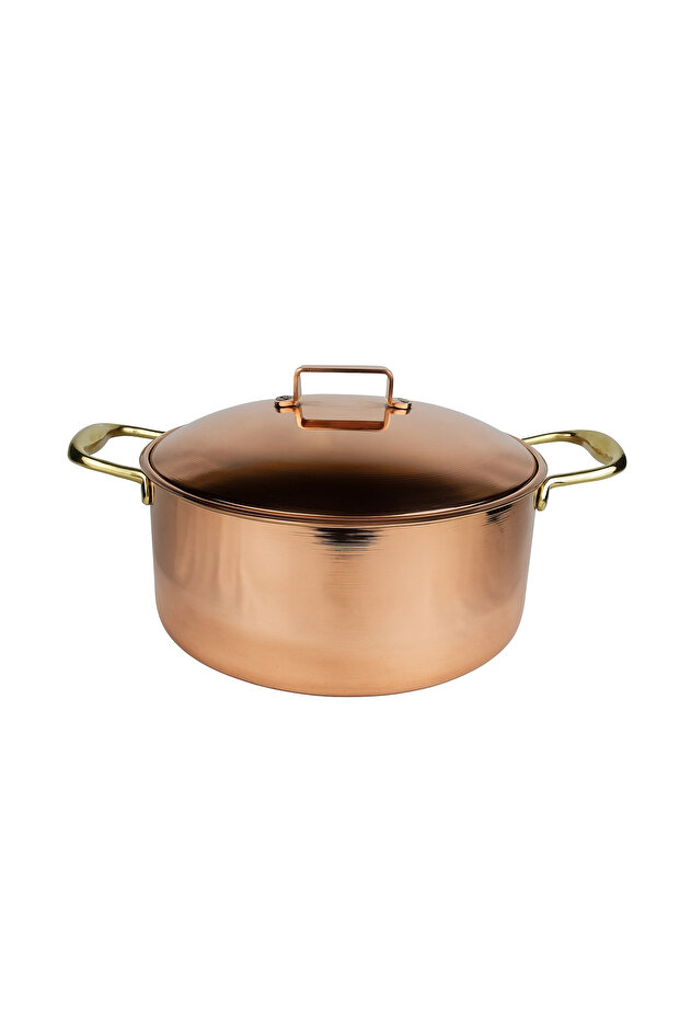 Handmade Thick 1.5mm Copper Pot Modern 23×12cm