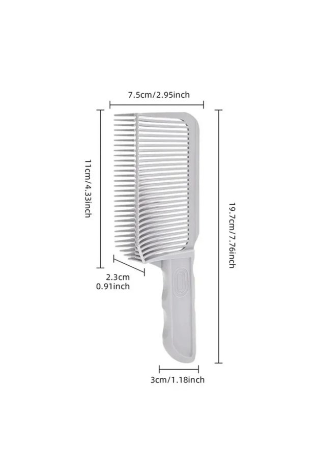 C681-gray Fading Comb Professional Barber Clipper Blending Flat Top Hair Cutting Comb For Men Heat R