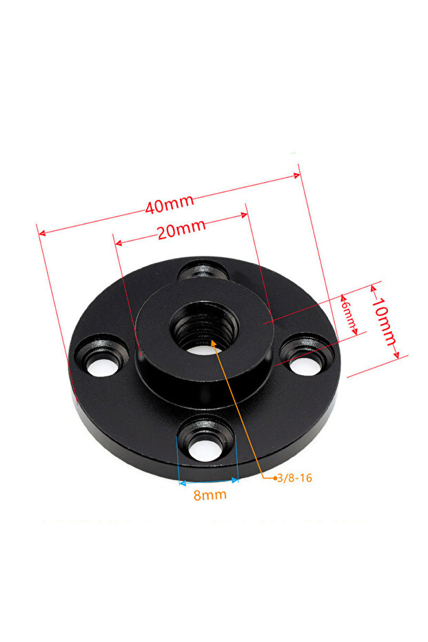 B17B D40 3 8 Wall Mount 1/4 3/8 Hole Fixed Base Magic Arm Articulating Friction Adapter for Webcam P