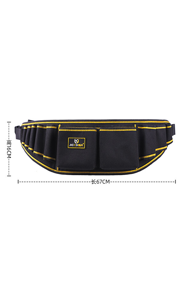 1 Heavy Duty Construction Tool Belt Multi-Pocket Wrap Tools Bag with Adjustable Belt Detachable Tool