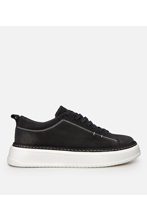 Genuine Leather Black Men's Casual Shoes