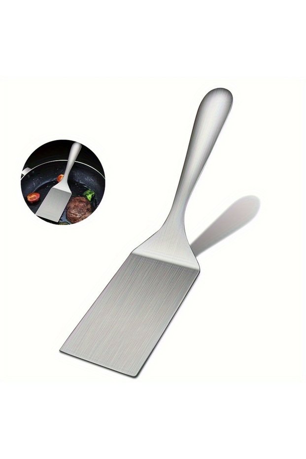 1pc Small Stainless Steel Spatula, Grill Turner Spatula, Grill Turner, Stainless Steel Small Frying