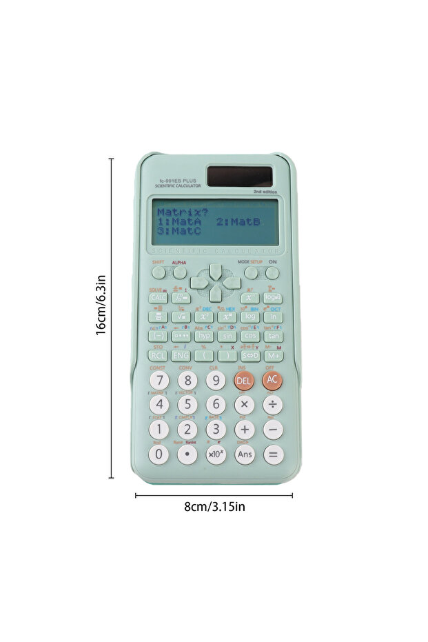 Green FC-991 ES PLUS Scientific Calculators Math Calculator with 417 Function 10+2 Digits Display Du